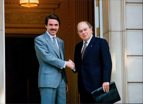 José María Aznar y Jordi Pujol (Ministerio de la Presidencia, Gobierno de España).